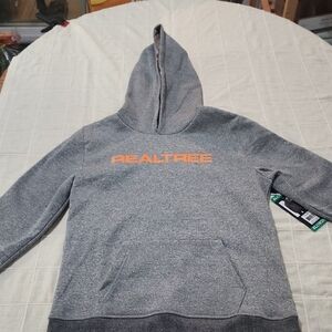 Realtree Men's Gray and Orange Hoodie